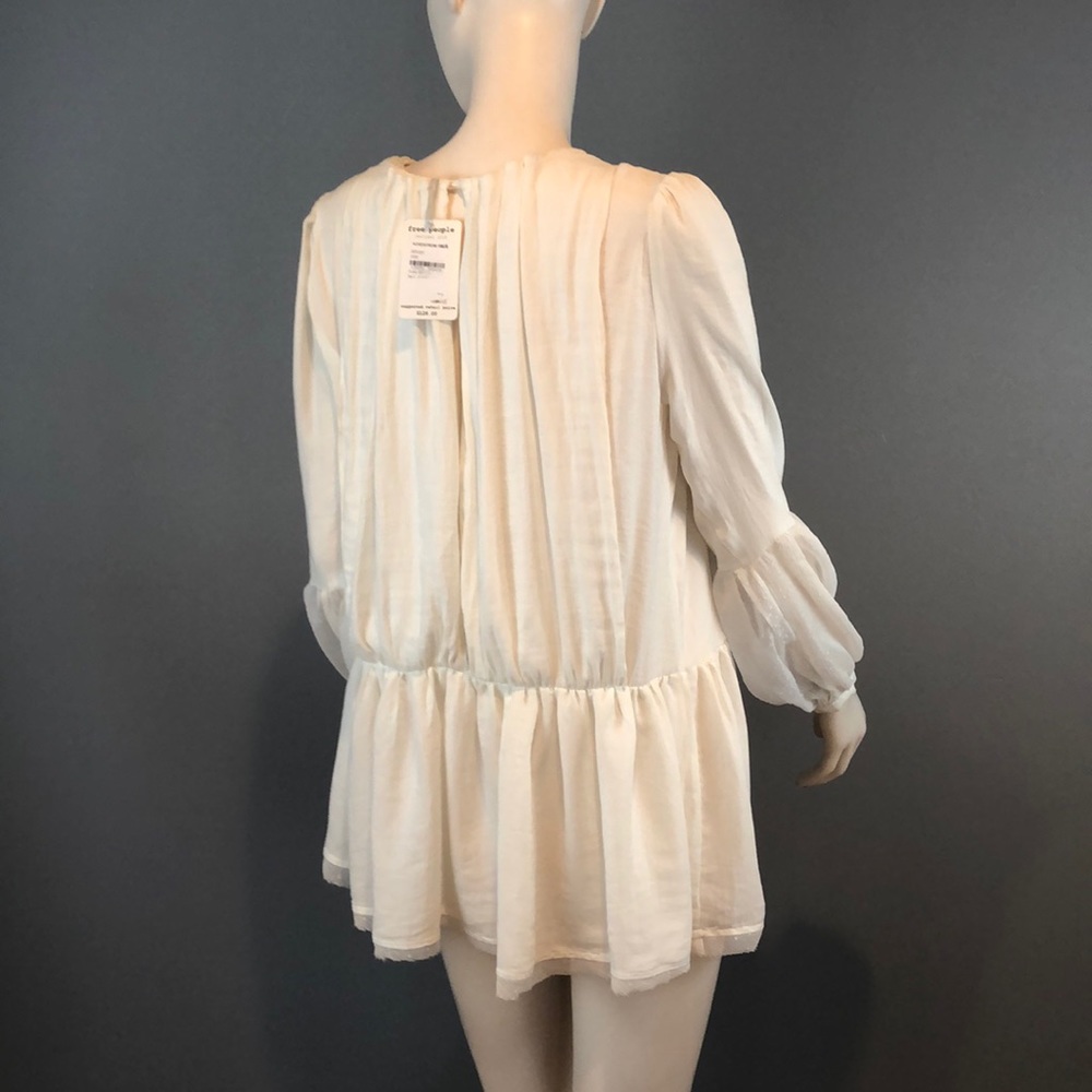NWT Free People Romantic Ivory Top XS - Picture 5 of 8